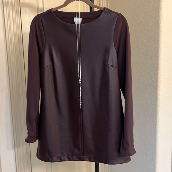 Like New Chicos leather look tunic - Picture 1 of 4